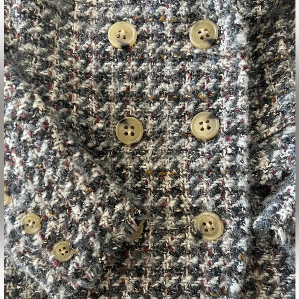 Isabel Marant Gray Black Tweed Double-Breasted Blazer - Picture 4 of 11